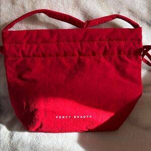 Fenty Beauty Bold Red Cosmetic Bag